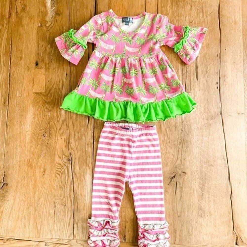 Simply Southern Palm Tree & Hammock Outfit, Size 6-12M